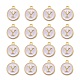 Golden Plated Alloy Charms X-ENAM-S118-01Y-2