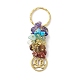 Porte-clés pendentif pierre gemme naturelle chakra KEYC-JKC00414-04-2