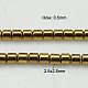 Chapelets de perles en hématite synthétique sans magnétiques X-G-H1611-3-2