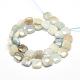 Chapelets de perles en aigue-marine naturelle G-F480-01-2