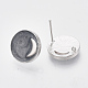 Accessoires de clous d'oreilles en laiton KK-N216-37P-01-NF-1