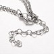 Two Tier Stainless Steel Necklaces NJEW-JN01244-4