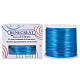 BENECREAT 15 Gauge 220FT Aluminum Wire Anodized Jewelry Craft Making Beading Floral Colored Aluminum Craft Wire - DeepSkyBlue AW-BC0001-1.5mm-07-2