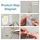Kit de fabrication de marque-pages bricolage boutigem DIY-BG0001-61-4