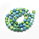 Chapelets de perle en jade d'un océan blanc synthétique G-S254-6mm-C01-3