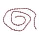 Opache perle di vetro fili GLAA-P001-03A-10-4