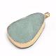 Plated Natural Mixed Stone Pendants G-R435-35-3