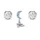 Set di perline europee per la preghiera della luna in argento sterling tinysand TS-Cset-025-1