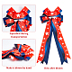GORGECRAFT Patriotic Bows for Wreath Red Blue White Stars Ribbon Bow Tree Topper Bow for 4th of July Independence Day Memorial Day Labor Day Party Home Wall Fence Indoor Outdoor Door Decorations DIY-WH0304-569-4