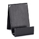 アクリルブックホルダースタンド  透明な本棚  ノートブック用  写真とアルバムの表示  ブラック  8.7x7.5x10.5cm ODIS-WH0021-04-1