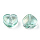 Transparent Spray Painted Glass Beads GLAA-R211-02-B05-2