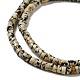 Chapelets de perles en jaspe dalmatien naturelle G-E612-A01-B-3