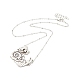 Escargot en alliage avec collier pendentif champignon avec perles de résine NJEW-G056-03AS-3