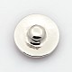 Plat rond vortex sculpté transparent émail platine plaqué zinc bijoux en alliage boutons pression SNAP-O022-02B-NR-2