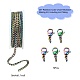 Bausatz für Halsketten in Regenbogenfarben zum Selbermachen DIY-YW0005-90-2