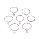 304 Stainless Steel Cable Chain Charm Bracelets BJEW-O169-08-1
