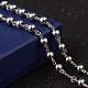 Colliers chapelet perles en 201 acier inoxydable X-NJEW-L427-22P-5