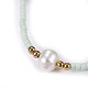 Bracelets réglables de perles tressées avec cordon en nylon BJEW-P256-B07-4