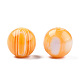 樹脂ビーズ  天然石風  ラウンド  オレンジ  12x11.5mm  穴：1.5~3mm RESI-N034-01-K03-3