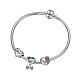 Cuore di tinysand 925 perline europee a foro largo in argento sterling TS-C-056-3