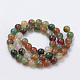 Natural Peacock Green Agate Beads Strands G-S259-16-6mm-2