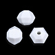 不透明なアクリルビーズ  多面カット六角形  ミックスカラー  21x18.5x17mm  穴：4.2~4.3mm  約150個/500g SACR-N017-03-2