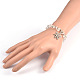 Natürlichen Edelstein Perlen Stretch Kids Charme Armbänder BJEW-JB01827-05-3