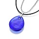 Ожерелья подвески в виде слезы лэмпворк сглаз NJEW-JN02322-3