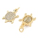 Подвески из латуни с прозрачным фианитом KK-U009-12K-G-2