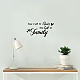 Rectangle with Word PVC Wall Stickers DIY-WH0228-122-4