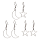 Set di orecchini pendenti in lega da 3 paio a 3 stili EJEW-JE05552-1
