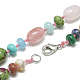 Natürliche & synthetische Edelstein Perlenketten NJEW-S390-25-2