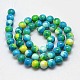 Synthetic Fossil Beads Strands G-L028-6mm-12-3