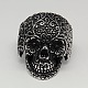 Personalized Retro Halloween Jewelry Sugar Skull Rings for Men RJEW-F006-163-1