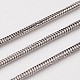 3.28 pie 304 cadenas de serpiente redondas de acero inoxidable X-CHS-L015-06-1