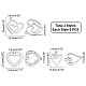 DICOSMETIC 18Pcs 3 Styles Heart Pendants Stainless Steel Double Heart Charms Cute Little Heart Pendants Heart Shape with Hollow Edge for DIY Bracelet Necklace Earring Jewelry Making STAS-DC0007-47-4
