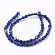 Natural Lapis Lazuli Beads Strands G-G696-01-6mm-2
