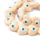 Hebras de perlas de resina de mal de ojo RESI-F040-01E-3