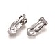 304 Stainless Steel Clip-On Earrings Findings STAS-Q185-01-3