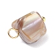 Natural Dyed Shell Charms PALLOY-JF01339-05-4