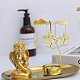 FINGERINSPIRE 2 Sets Rotary Candle Holder Snowflake & Carousel Candleholder Sliver & Gold Spinning Metal Tea Lights Candle Holder Romantic Metal Small Gift for Wedding Party Festival Home Decor DJEW-FG0001-31-6