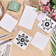 Briques de papier pour zentangle&nbsp;DIY-WH0591-276-5