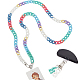 WADORN 50 Inch Acrylic Curb Chain Mobile Strap HJEW-WR0001-10-5