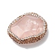 Perlas naturales de cuarzo rosa G-F746-01C-4