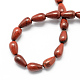 Teardrop Shaped Natural Gemstone Red Jasper Beads Strands G-S107-10-2