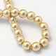 Backen gemalt pearlized Glasperlen runden Perle Stränge X-HY-Q003-6mm-42-4
