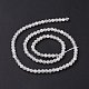 Chapelets de perles en pierre de lune naturelle G-F736-01-3