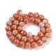 Natural Orange Calcite Beads Strands G-I247-10C-2