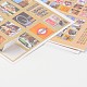 Sello de correos de la forma de la etiqueta de papel diy pegatinas ilustradas parche AJEW-L058-48-2