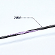 テクスチャード ラウンド アルミニウム クラフト ワイヤー  ジェムメタルラップ用  ジュエリークラフト作り  スミレ  12ゲージ  2mm  5m /ロール（16.4フィート/ロール） AW-BC0003-21C-3